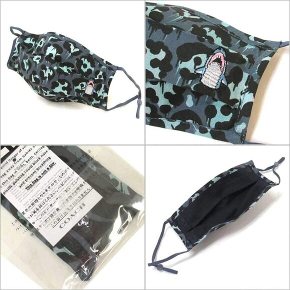 COACH Sharky Wild Beast Face Mask - #C3604 - Picture 3 of 4
